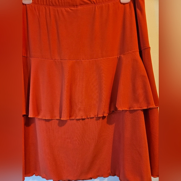 Women's Fashque Studio Stretch Ruffle Skort Size XL - Picture 2 of 5